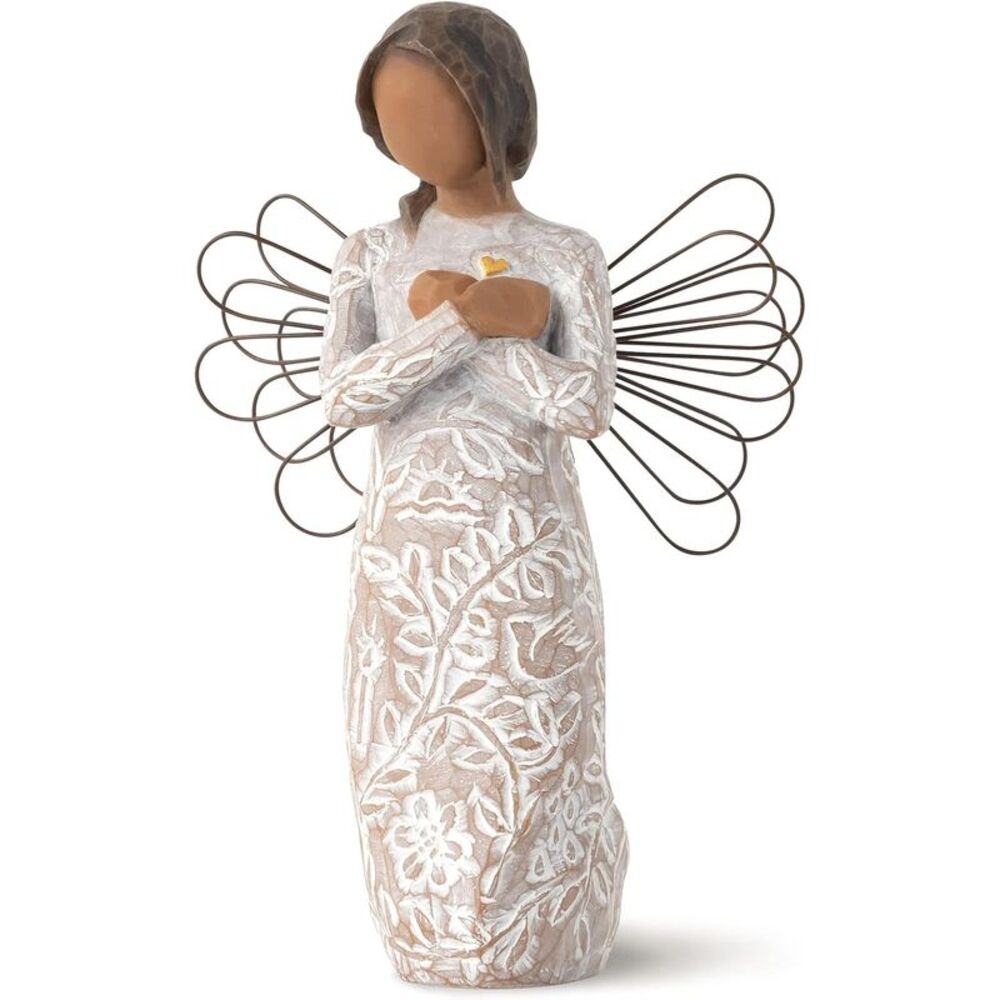 Willow Tree Remembrance (Darker Skin) Angel Memories Sculpted Hand-Painted